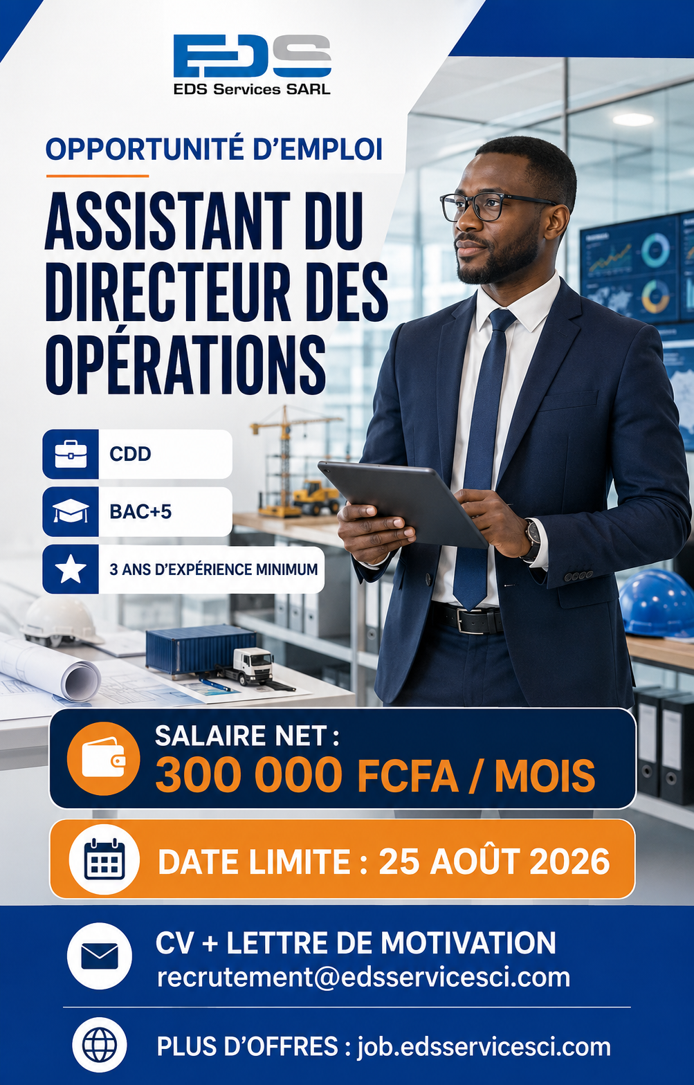 Visuel de l’offre ASSISTANT DU DIRECTEUR DES OPERATIONS