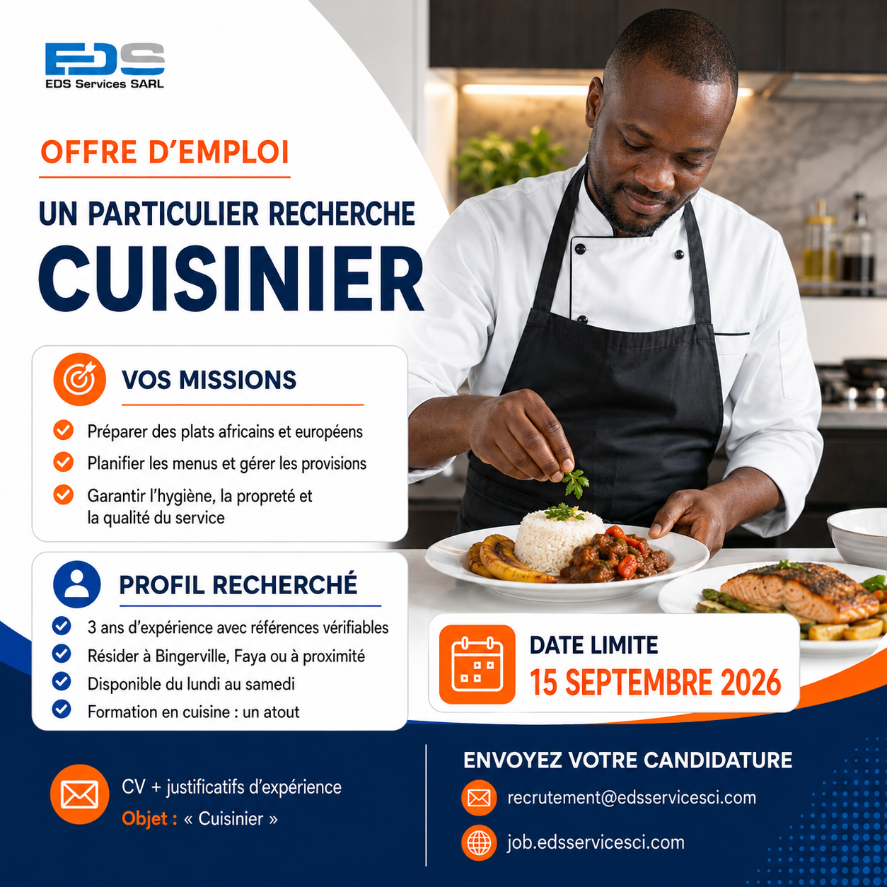Visuel de l’offre CUISINIER