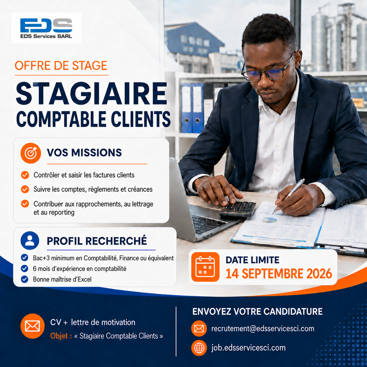 Visuel de l’offre STAGIAIRE COMPTABLE CLIENT