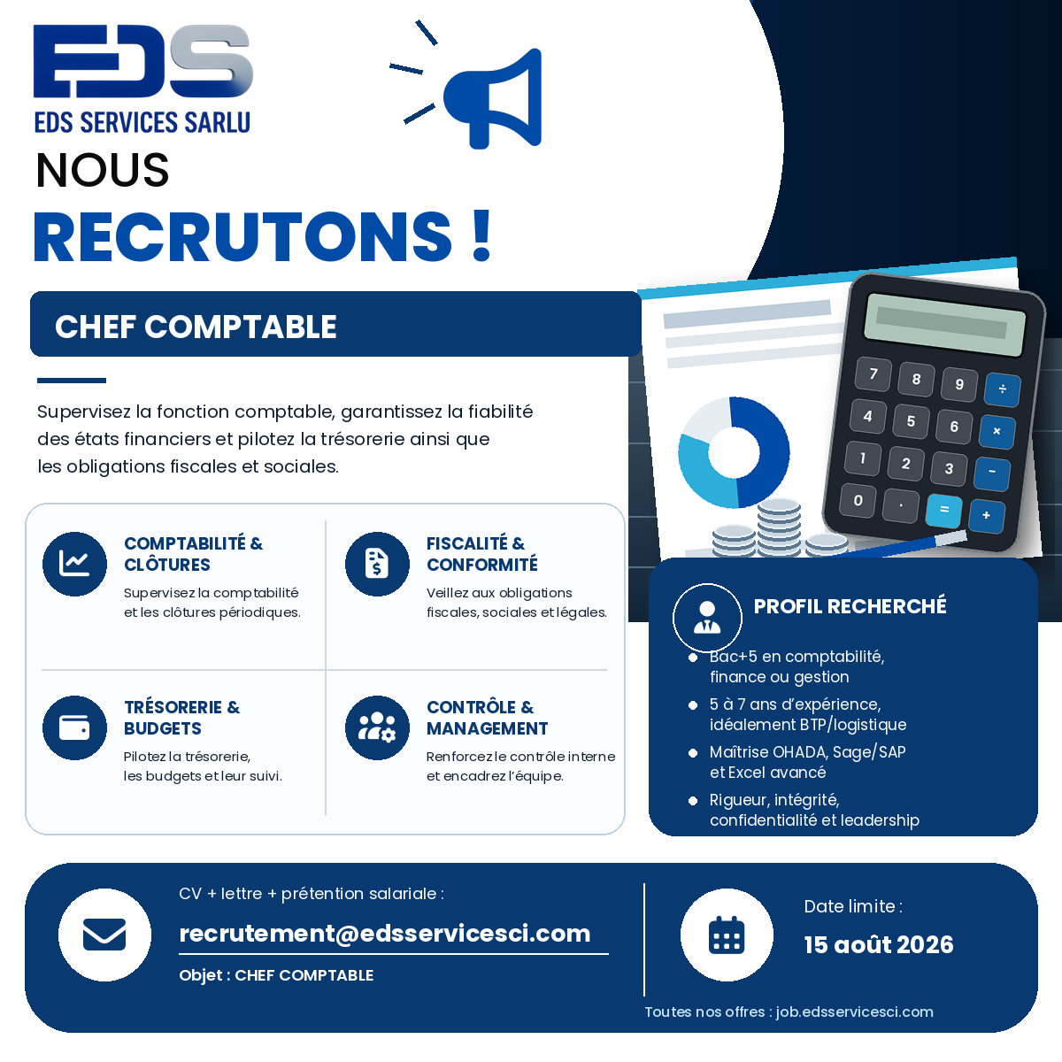 Visuel de l’offre UN CHEF COMPTABLE