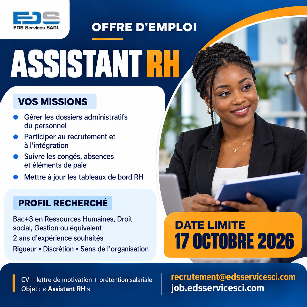 Visuel de l’offre ASSISTANT(E) RH