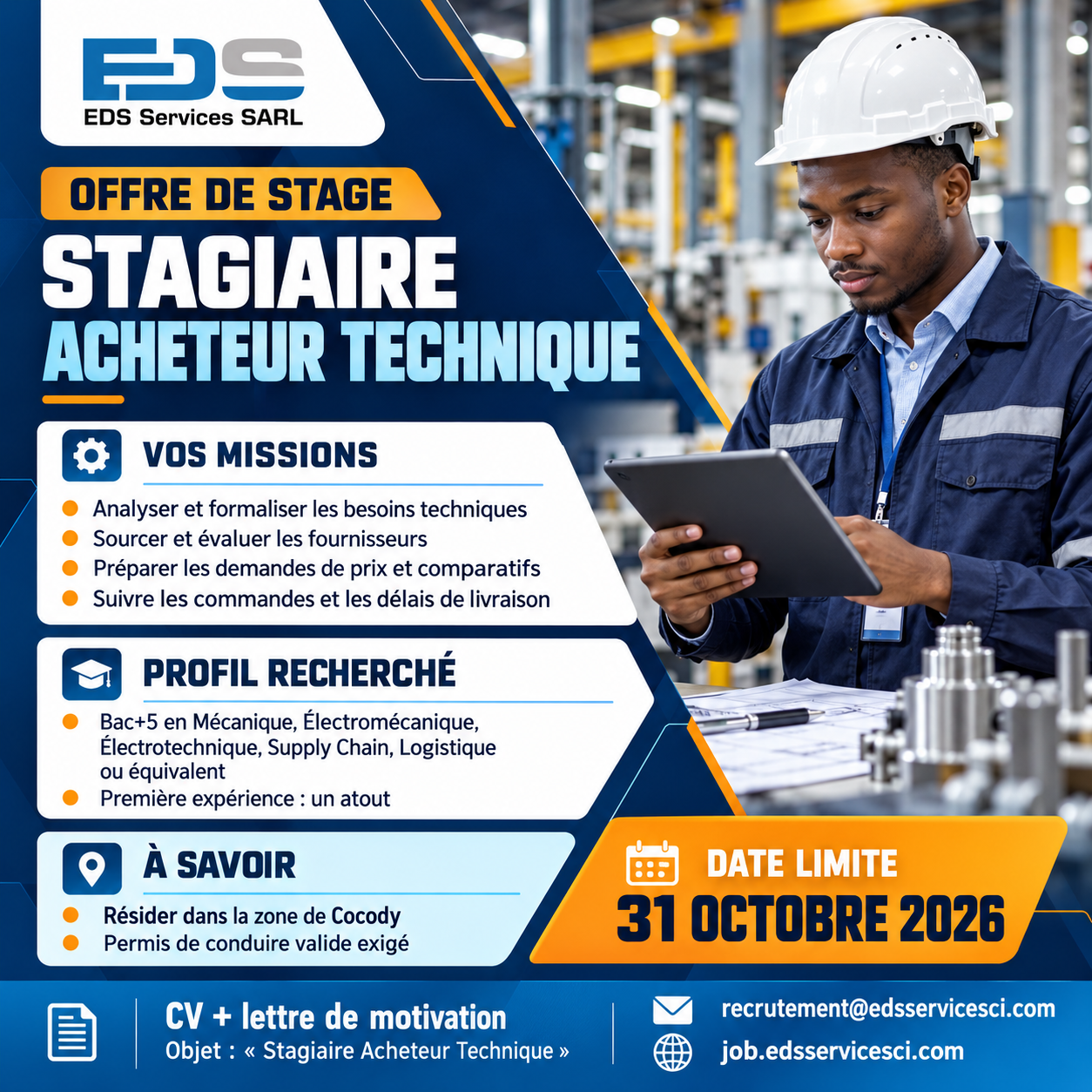 Visuel de l’offre STAGIAIRE ACHETEUR TECHNIQUE