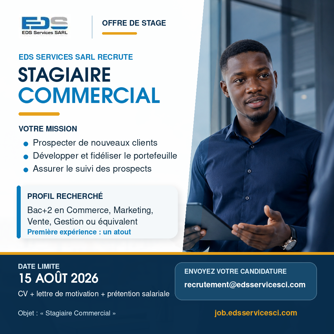 Visuel de l’offre Stagiaire Commercial